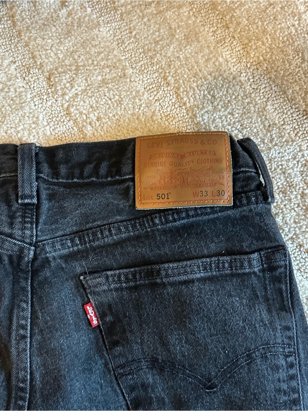 Levi’s Men’s 501 Black Jeans - Picture 6 of 6